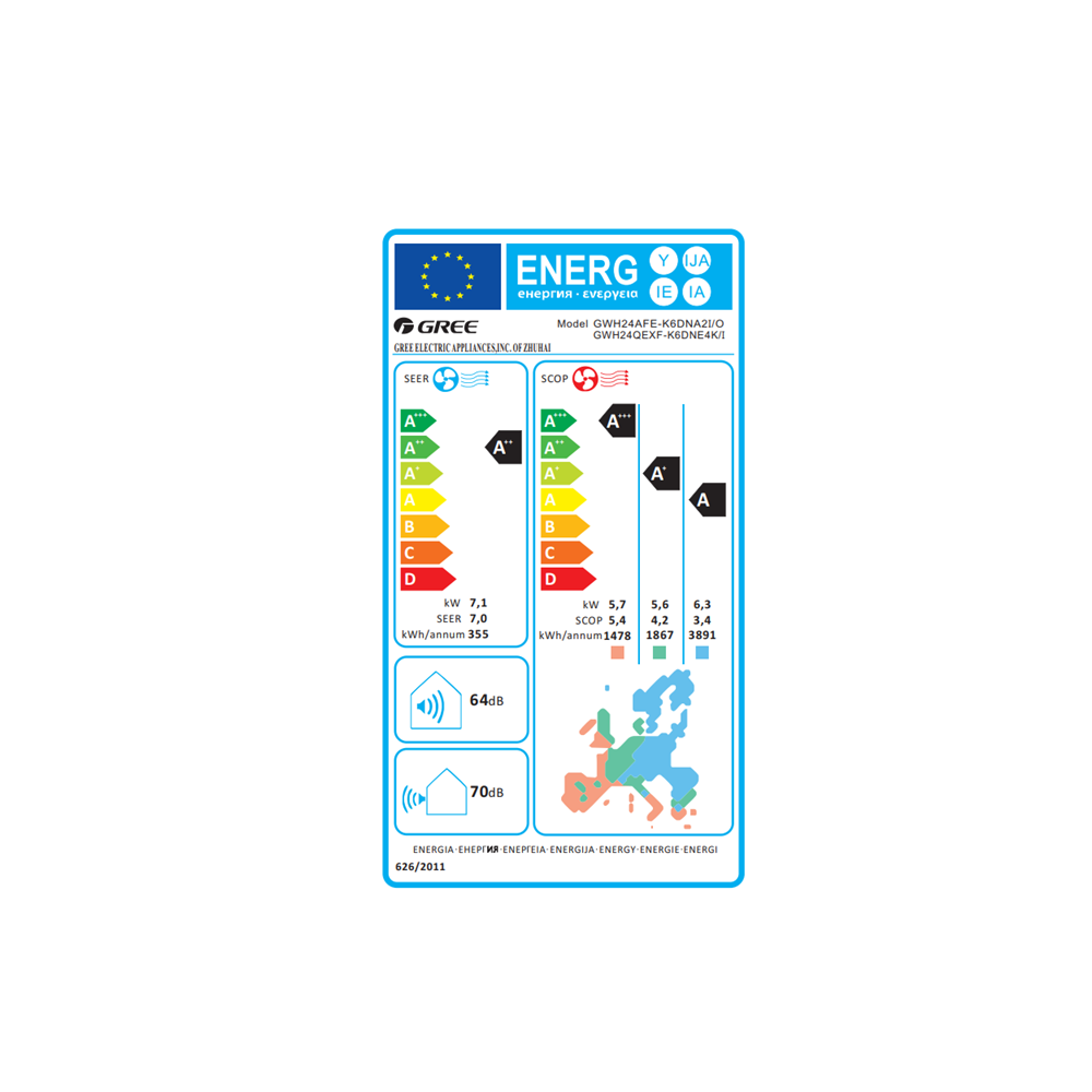GREE MISTRAL ENERGY LABEL 24
